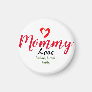 Imán madre mamá mamá nombre a niño personalizado person