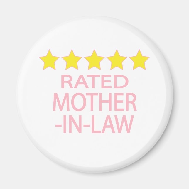 Imán Madre suegra de cinco estrellas (Frente)