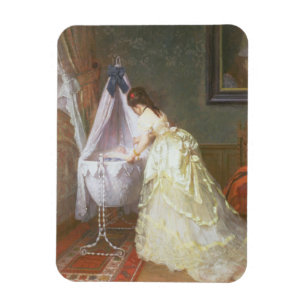 Imán Madre y bebé, 1869 (aceite en el panel)