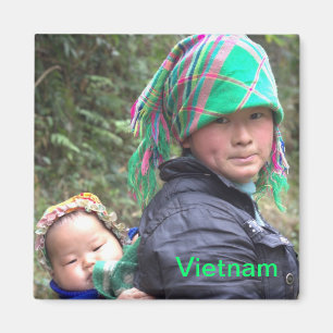 Imán Madre y niño en Sapa Vietnam
