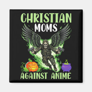 Imán Madres Cristianas Contra Alas de Ángel de Esquelet