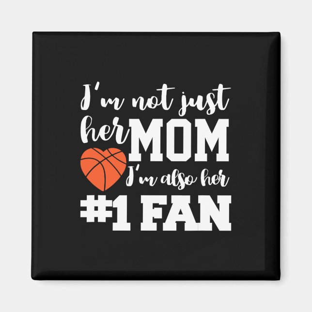 Imán Madres de baloncesto número uno (Frente)