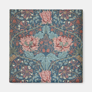 Imán Madreselva de William Morris, Arte de Flores Vinta