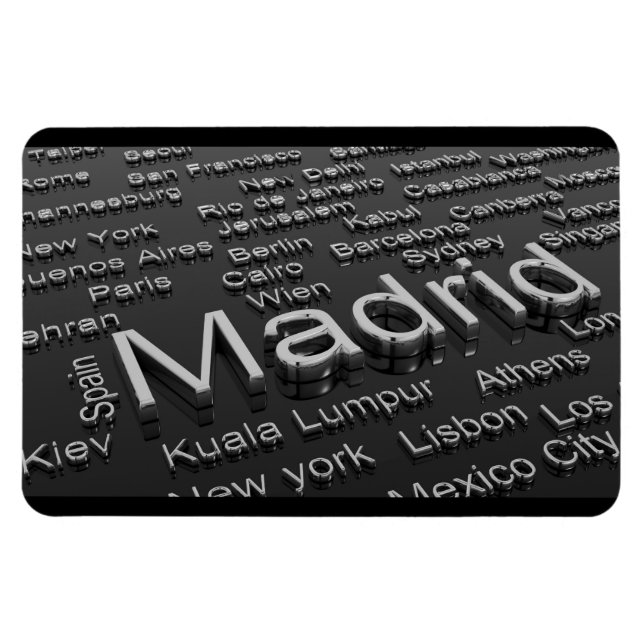 Imán Madrid, España Magnet (Horizontal)