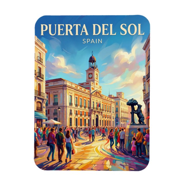 Imán Madrid - Puerta del Sol España (Vertical)