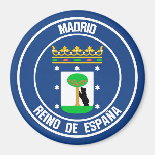 Imán Madrid Round Emblem