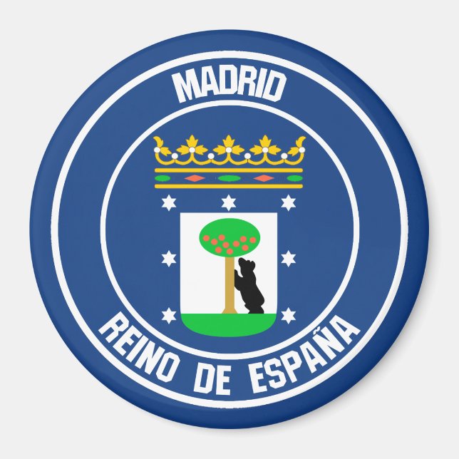 Imán Madrid Round Emblem (Frente)