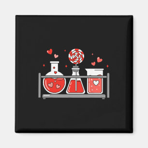 Imán Maestra Ciencia Día de San Valentín Laboratorio Mé