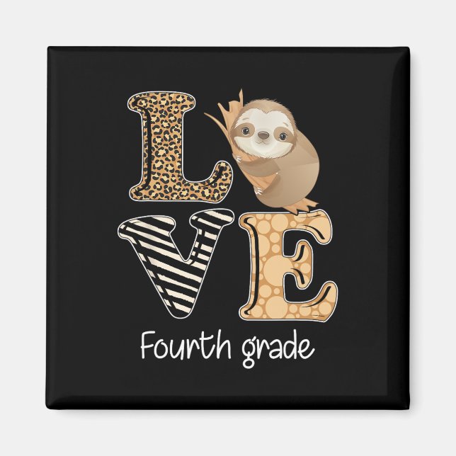 Imán Maestra de 4º Grado de Amor de vuelta a (Frente)