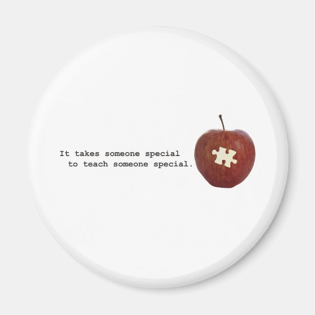 Imán Maestra de autismo (Frente)