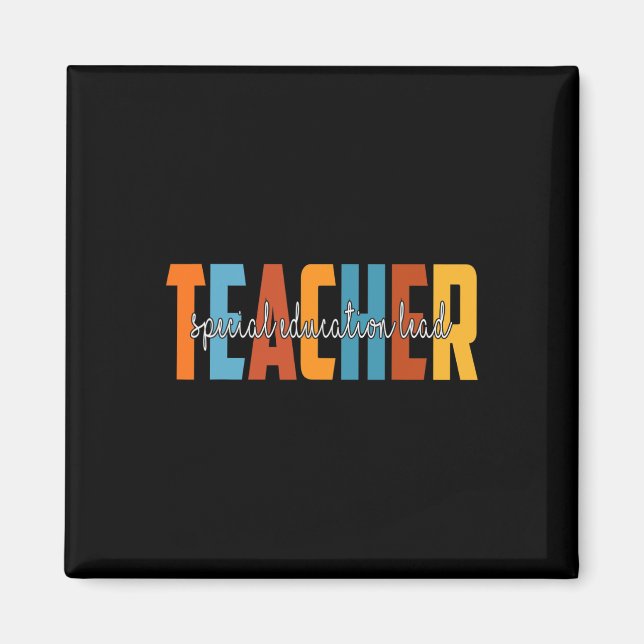 Imán Maestra De Enseñanza Especial Enseñanza De Otoño A (Frente)