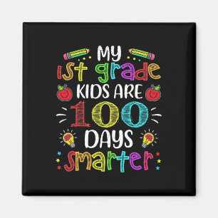 Imán Maestra de grado 100 días más inteligente 100 días