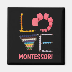 Imán Maestra de matemáticas de la educación Montessori