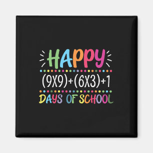 Imán Maestra de matemáticas divertidas 100 días de fórm