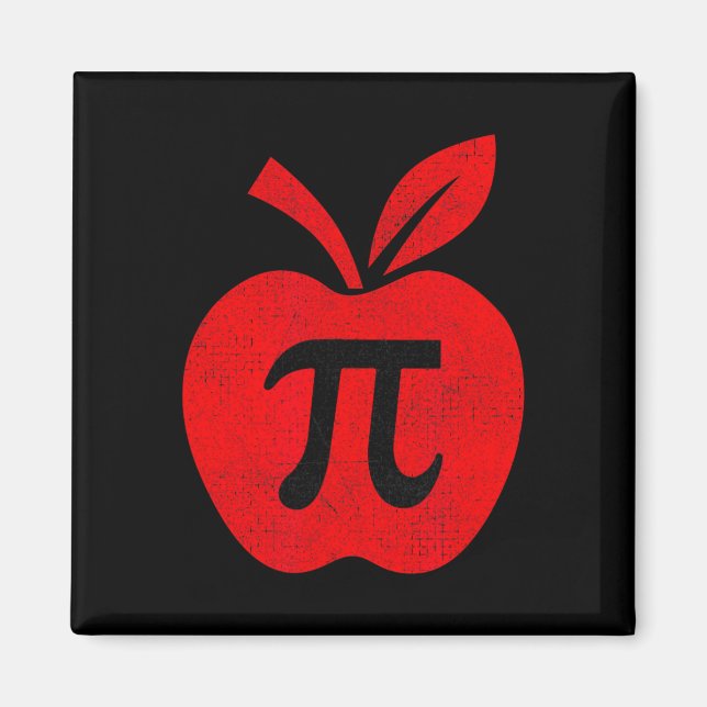 Imán Maestra De Matemáticas Pi Math De Apple Pi Day (Frente)