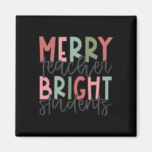 Imán Maestra de merry Navidades estudiantes brillantes