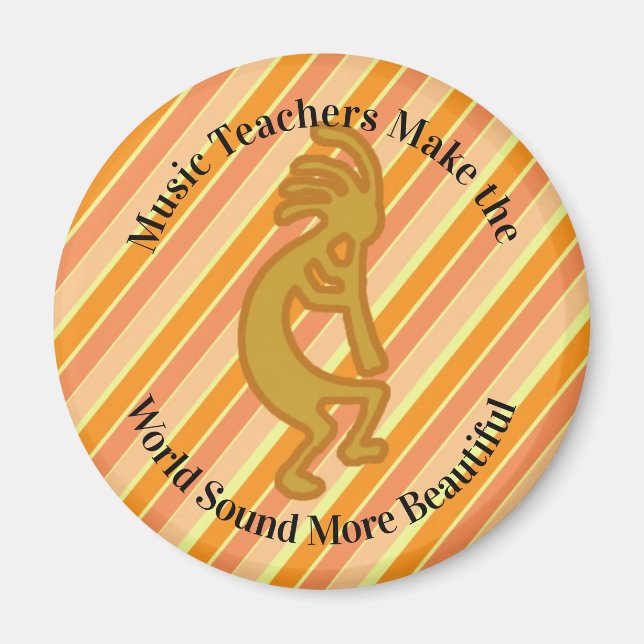 Imán Maestra De Música Gracias Al Suroeste De Kokopelli (Frente)