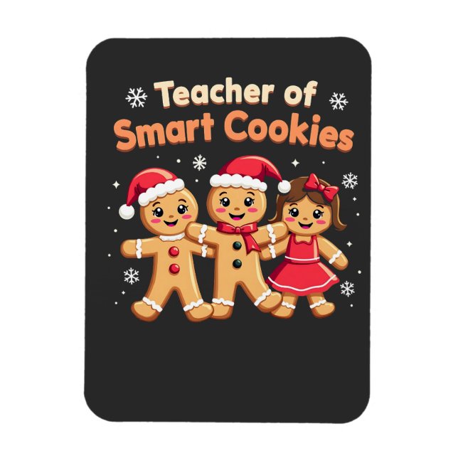 Imán Maestra de Navidades de las cookies inteligentes (Vertical)