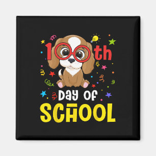 Imán Maestra Estudiantil De 100 Días En El Día Del Perr