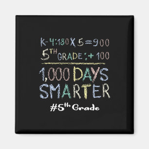 Imán Maestra Grado 1000 Días Más Inteligente 100 Días E