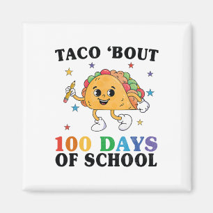 Imán Maestra Groovy Taco, 100 días de trabajo