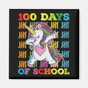 Imán Maestra Unicornio 100 Días De Escuela