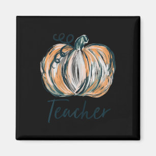 Imán Maestra Watercolor Calabaza Caída Acción de Gracia