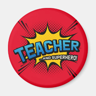 Imán Maestra y superheroína - Regalo del fin del period