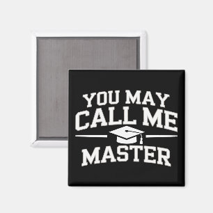 Imán Maestría Divertida MBA Educación Graduación