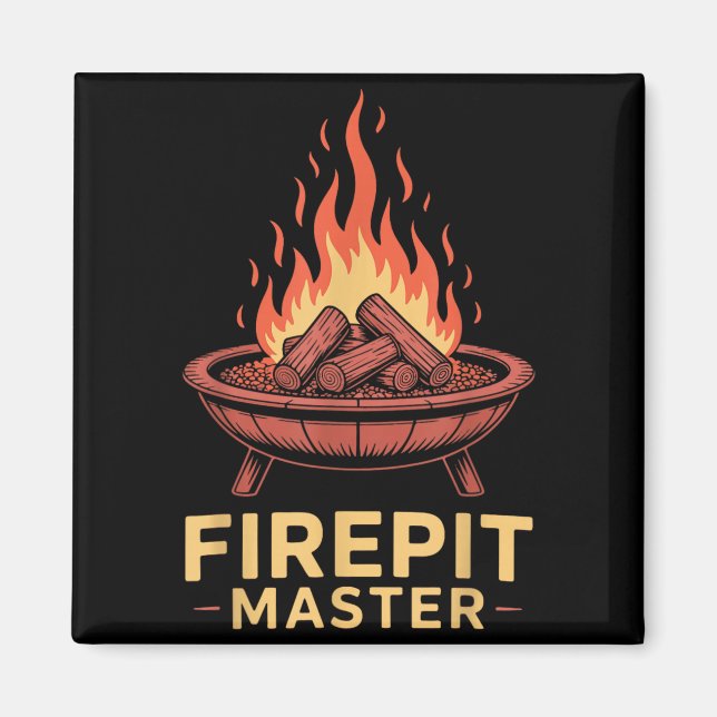 Imán Maestro de fogata Camping Fuego de campamento Camp (Frente)