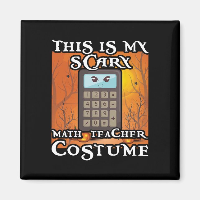 Imán Maestro de matemáticas escolar divertido esto es m (Frente)