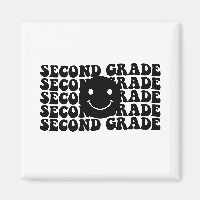 Imán Maestro de Segundo Grado de Regreso a Clases (Frente)