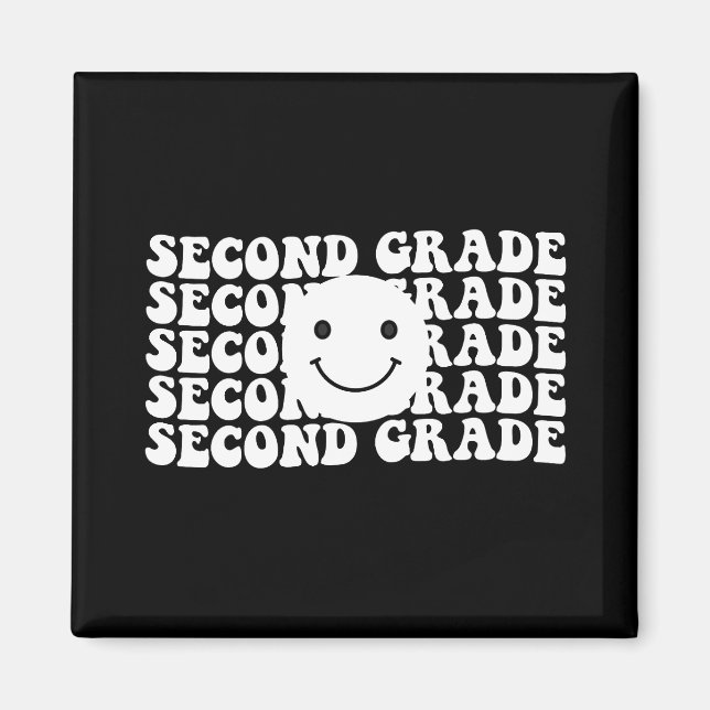 Imán Maestro de Segundo Grado de Regreso a Clases (Frente)
