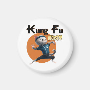 Imán Maestro Kung Fu Meow