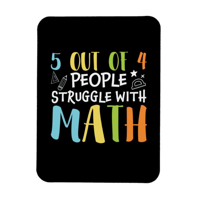 Imán Maestros de matemáticas luchan con matemáticas (Vertical)