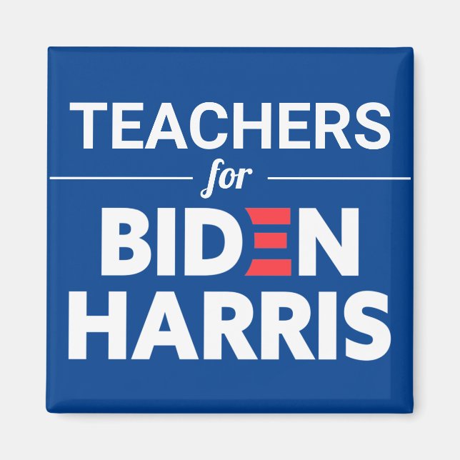 Imán Maestros para el Personalizado Biden Harris Textos (Frente)
