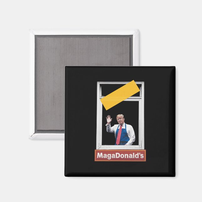 Imán MAGADonald's Trump 2024 (Anverso/Reverso)