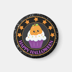 Imán Magdalena de Halloween de Calabaza Adorable