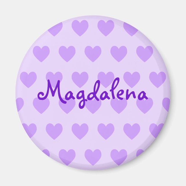Imán Magdalena en morado (Frente)