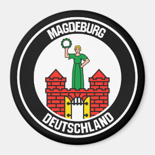 Imán Magdeburg Round Emblem
