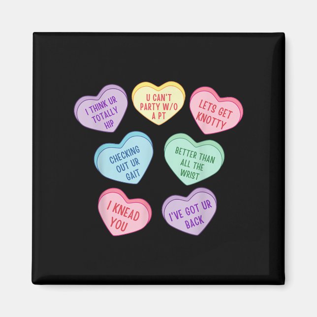 Imán Mage Therapist Valentines Mage Therapy Heart (Frente)