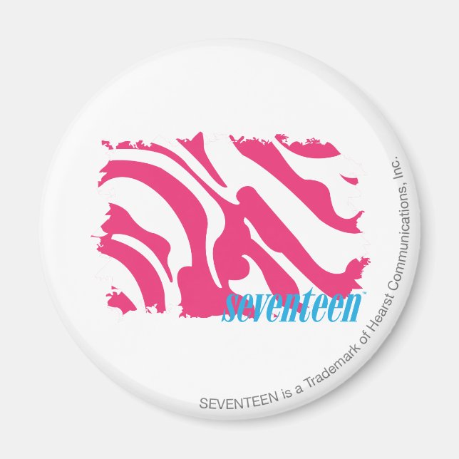 Imán Magenta de cebra 3 (Frente)