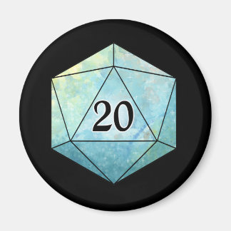 Imán Magia d20 dados