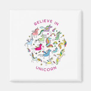 Imán Magia de Unicornio Kawaii
