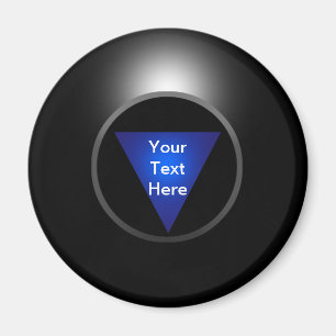 Imán Magic 8 Ball - Tu texto