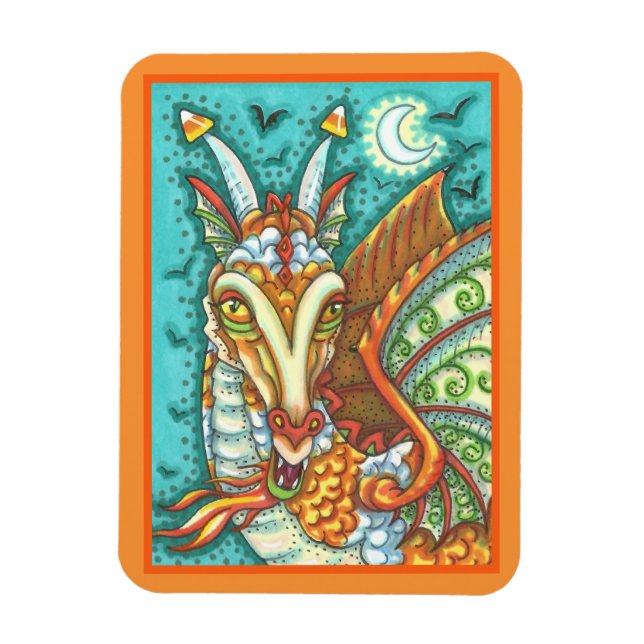 IMÁN MAGIC CANDY CORN DRAGON, HALLOWEEN FANTASY BEAST (Vertical)