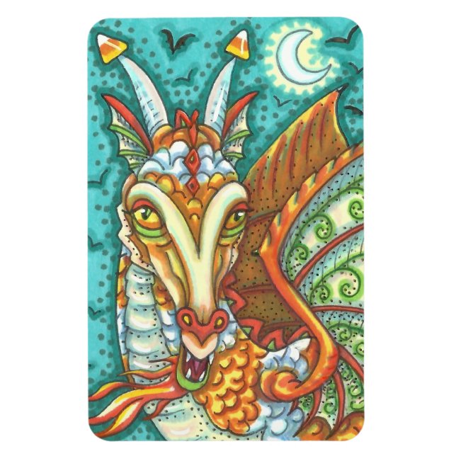 IMÁN MAGIC CANDY CORN DRAGON, HALLOWEEN FANTASY BEAST (Vertical)