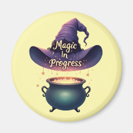 Imán Magic In Progress Witchy Cauldron Magnet