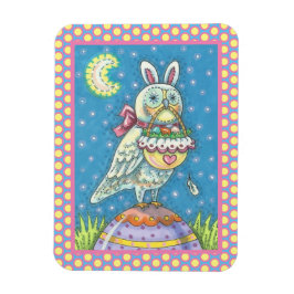 IMÁN MAGIC OWL & EASTER BASKET, HOLIDAY BIRD MAGNET