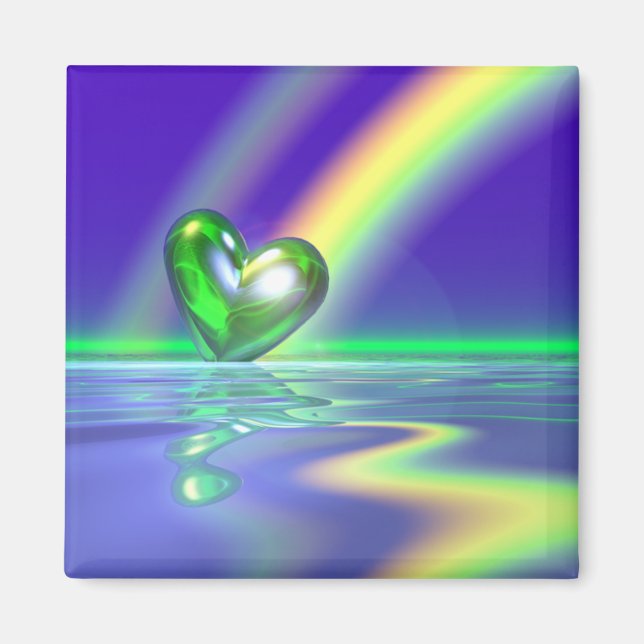 Imán Magic St. Patrick's Day Heart (Frente)